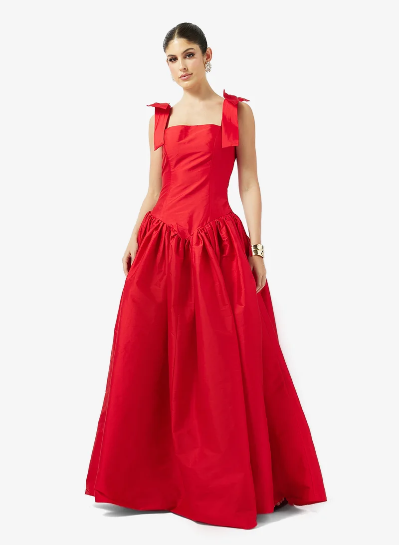 A-line Ball Gown With Princess Cut Waist